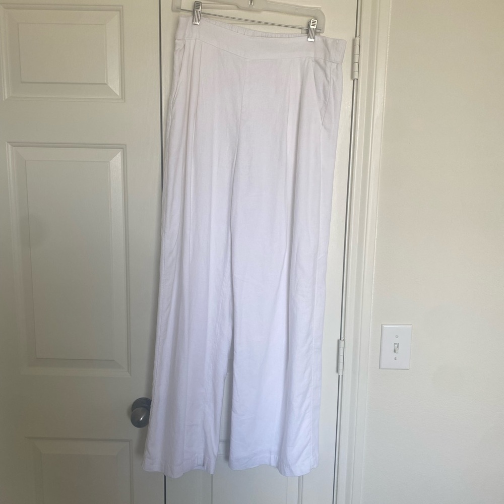 Abercrombie linen blend pull on pants